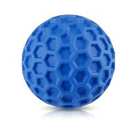 wellrun Indestructible Squeaky Dog Ball Large 80mm,Durable Chew Toy for Aggressive Chewers,Rubber Bouncy Ball for Small & Medium Dogs,Interactive Teething Relief Balls for Puppy Anxiety Boredom