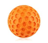 wellrun Indestructible Squeaky Dog Ball Large 80mm,Durable Chew Toy for Aggressive Chewers,Rubber Bouncy Ball for Small & Medium Dogs,Interactive Teething Relief Balls for Puppy Anxiety Boredom