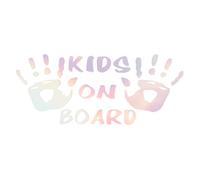 Wellrun Personalised Baby on Board Car Sign,Adhesive Reflective Laser Window Sticker,Easy to Apply and Remove,Waterproof Fade-Resistant for Family Vehicle Safety