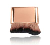 Wellrun Self Tanner Brush Applicator for Face and Body,Soft Dense Bristles,Ergonomic Handle,Portable Travel Makeup Tool for Foundation,Lotion,Sunscreen,Bronzer,Self Tan(Rose Gold)