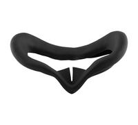 Wellrun VR Silicone Sweat-Proof Face Pad for Oculus Quest 2,Sweat Absorbent Replacement Cushion,VR Facial Interface Accessories(Black)