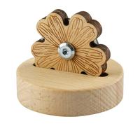 Wellrun Wooden Daisy Thread Cutter, Flower Shape Quilting Thread Snip Tool with Anti-Slip Base,Tabletop Yarn Cutter with Blade Saver,Sewing Craft Supplies for DIY Hobbyis