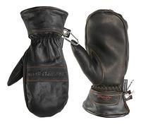 Wells Lamont 7668XLK Leather Winter Mittens Water-Resistant Hydrahyde 100 Gram Thinsulate X-Large, XL, Black