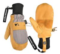 Wells Lamont HydraHyde Winter Mittens for Women & Men, Insulated for Cold Weather, Snow & Ski Mittens, 7163, Medium, Tan