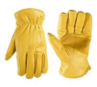 Wells Lamont Leather Work Gloves, Insulated Grain Cowhide, Large (1108L)