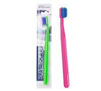Wellsamed Toothbrush Supersoft 3, Manual Toothbrush, Soft, Gentle Cleaning with Tynex Filaments, Sensitive Toothbrush, Soft, Pack of 1, Assorted Colours