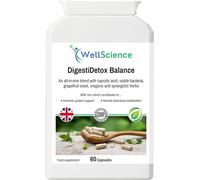 WellScience DigestiDetox Balance: Immune Support, Digestive Health, and Metabolism Booster - All-in-One with Caprylic Acid, Probiotics, and Natural Herbs