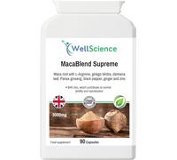 WellScience MacaBlend Supreme - Enhance Vitality, Fertility & Reproductive Health with Maca, Ginseng, Ginkgo Biloba, and Zinc