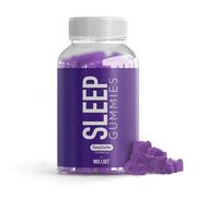 WELLSET Sleep Gummies x 60 | SleepSoothe Formula | Ashwagandha, Chamomile, Lemon Balm, Valerian, Lavender, L-Theanine | Vegan | Gluten-Free | for Bedtime (1 Month Supply)