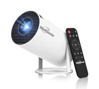 WellSonic Mini Projector 4K Support, Portable Movie Projector with WiFi6 and Bluetooth5, Automatic Keystone Correction, Android 13, 200'' Screen Home Smart Projector for Phone, PC, HDMI USB, Laptop