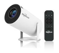 WellSonic Mini Projector Support 4K, 260 Ansi Outdoor & Home Movie Portable Projector with WIFI6 and 5.2 Bluetooth, Automatic Keystone Correction, 180°Rotatable, Compatible with HDMI USB PC Laptop