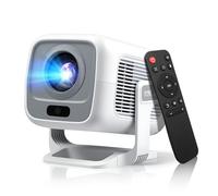 WellSonic Smart Mini Projector with Android 11, WiFi 6 and Bluetooth 5.4, Native 1080P Full HD, Auto Focus, Auto Keystone Correction, Portable Home Theater for Movies, Streaming and Gaming