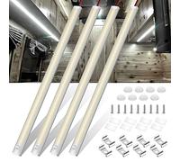 WELLUCK 12V Interior LED Light Bar, 1600LM COB Interior Light Strip w/ Switch for Car, Trailer, Truck Bed, Van, RV, Cargo, Boat, Cabinet, Slim Enclosed Trailer Lights Fixture, 12 Volt Led Lighting