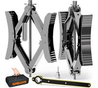 WELLUCK Camper Wheel Chock Stabilizer 2 Sets for RV Travel Trailer Heavy Duty X-Shaped RV Chocks Anti-Move Tire Wheel Chock, Fits 3.5" to 12" Wheel Gaps