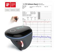 Wellue o2ring Pulse Oximeter for Spo2 HR Motion with Vibration Alarm PC Software