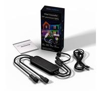 wellvow WLED Controller for GOVEE Permanent Outdoor Lights(Modal：H705B,H705C,H706A,H706B,H706C),WLED ESP32 Programmer, IP67 Waterproof Dual Output Light Controller, DIY Re-Flashing Supported(Black)