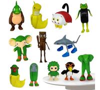 WELLXUNK Tung Tung Tung Sahur Figure, Tralalero Tralala Figure, Funny Tralalero Tralala Toy Figures, Tung Sahur Figure, Italian Brain Red Figures to Collect Decorate