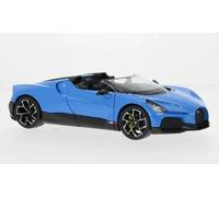 Welly 1:24 Bugatti W16 Mistral Blue Diecast Model Car - New