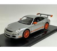 Welly 2007 Porsche 911 997 GT3 RS Silver 1:18 Scale Welly 18015s