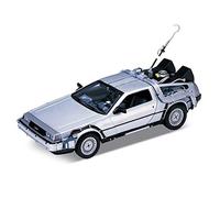 Welly 22443W Delorean Time Machine Back to the Future 1 Outatime 1:24 Scale, Silver