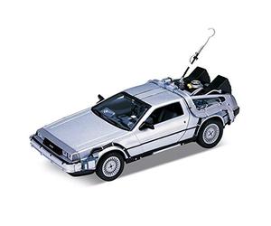 Welly 22443W Delorean Time Machine Back to the Future 1 Outatime 1:24 Scale, Silver
