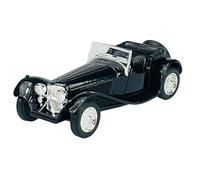 Welly Car Model Compatible with Jaguar SS 100 Black Convertible Open 1935-1940 1/34-1/39 Metal Model Car The Cast New in Box