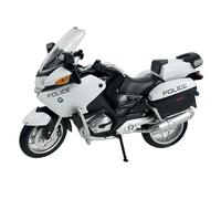 Welly Die Cast BMW R1200 RT Police Motorcycle, 1:18 Scale, Collectible Model Dirt Bike