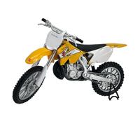 Welly Die Cast Motorcycle Yellow Suzuki RM250, 1:18 Scale, Collectible Model Dirt Bike