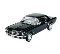 Welly Ford Mustang Coupe 1/2 Black 1964 1/24 Metal Model Car Die Cast New in Box