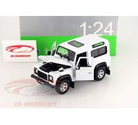 Land Rover Defender 90 White TD5 TDCI Welly NEX 1:24 Scale Model Diecast Car 4x4