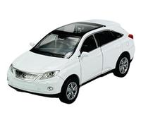 Welly Lexus RX 450H White Metallic 3rd Generation 2009-2015 Approx. 1/34-1/39 Metal Model Car Die Cast New in Box 43641