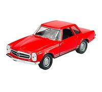 Welly Mercedes-Benz 230SL Pagoda Coupe Red W113 1963-1971 1/34-1/39 Metal Model Car Die Cast New in Box