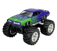 Welly Model Car Compatible with 1969 Pontiac GTO Monster Truck Big Wheel Approx. 1/34-1/39 Metal Model Car Die Cast New in Box