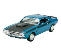 Welly Model Car Compatible with 1970 Dodge Challenger T/A Blue 1/24 1:24 Metal Model Car Die Cast New in Box