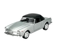Welly Model Car Compatible with Alfa Romeo Spider 1960 2600 Silver with Soft Top Convertible 1961-1969 Approx. 1/34-1/39 Metal Model Car Die Cast New in Box