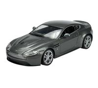 Welly Model Car Compatible with Aston Martin V12 Vantage 2010 Silver 1/24 1:24 Metal Model Car Die Cast New in Box 24017