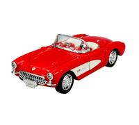 Welly Model Car Compatible with Chevrolet Corvette C1 Convertible Red Open 1953-1962 Approx. 1/24 1:24 Metal Model Car Die Cast New in Box 29393