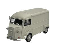 Welly Model Car Compatible with Citroen Type H Transporter Box Matt Grey Approx. 1/24 1:24 Metal Model Car Die Cast New in Box