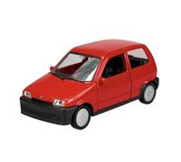 Welly Model Car Compatible with Fiat Cinqecento Red Approx. 1/34-1/39 Metal Model Car Die Cast New in Box 43854