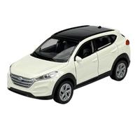 Welly Model Car Compatible with Hyundai Tucson 3 III White 3rd Generation 2015-2020 Approx. 1/34-1/39 Metal Model Car Die Cast New in Box 43718