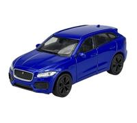 Welly Model Car Compatible with Jaguar F-Pace X761 SUV Blue from 2016 Approx. 1/34-1/39 Metal Model Car Die Cast New in Box
