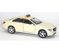 Welly Model Car Compatible with Mercedes Benz E-Class Taxi Ivory Approx. 1:34 / 12 cm