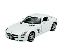 Welly Model Car Compatible with Mercedes-Benz SLS AMG Coupe White C197 2009-2014 1/24 1:24 Model Metal Car Die Cast New in Box