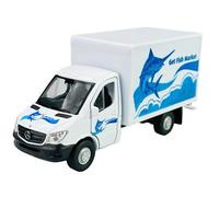 Welly Model Car Compatible with Mercedes-Benz Sprinter W906 Fish Market Suitcase White ca 1/34-1/39 Model Metal Model Car Die Cast New in Box