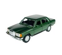Welly Model Car Compatible with Mercedes-Benz W123 E-Class Saloon Green 1975-1986 Approx. 1/34-1/39 Metal Model Car Die Cast New in Box