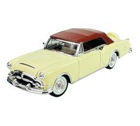 Welly Model Car Compatible with Packard Caribbean Convertible with Hard Top Beige Red 1953 Approx. 1/24 1:24 Metal Model Car Die Cast New in Box
