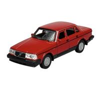 Welly Model Car Compatible with Volvo 240 GL 240GL Red Approx. 1/34-1/39 Metal Model Car Die Cast New in Box