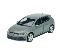 Welly Model Car Compatible with VW Volkswagen Golf 8 VIII GTI 5 Door Grey 8. Generation From 2019 approx. 1/34-1/39 Metal Model Car Die-Cast New in Box