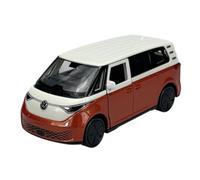 Welly Model Car Compatible with VW Volkswagen ID Buzz Orange with White Roof Approx. 1/34-1/39 Metal Model Car Die Cast New in Box 43829
