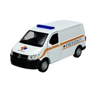 Welly Model Car Compatible with VW Volkswagen T6 Emergency White Transporter Box Version T5 from 2nd Facelift 2015 1/34-1/39 Metal Die Cast New in Box
